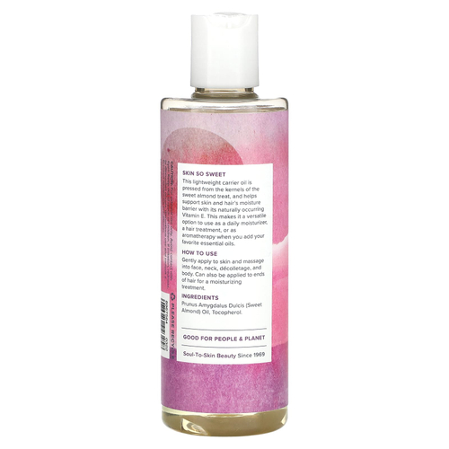 Heritage Store, Масло сладкого миндаля, увлажняющее средство, 237 мл (8 жидк. унц.)