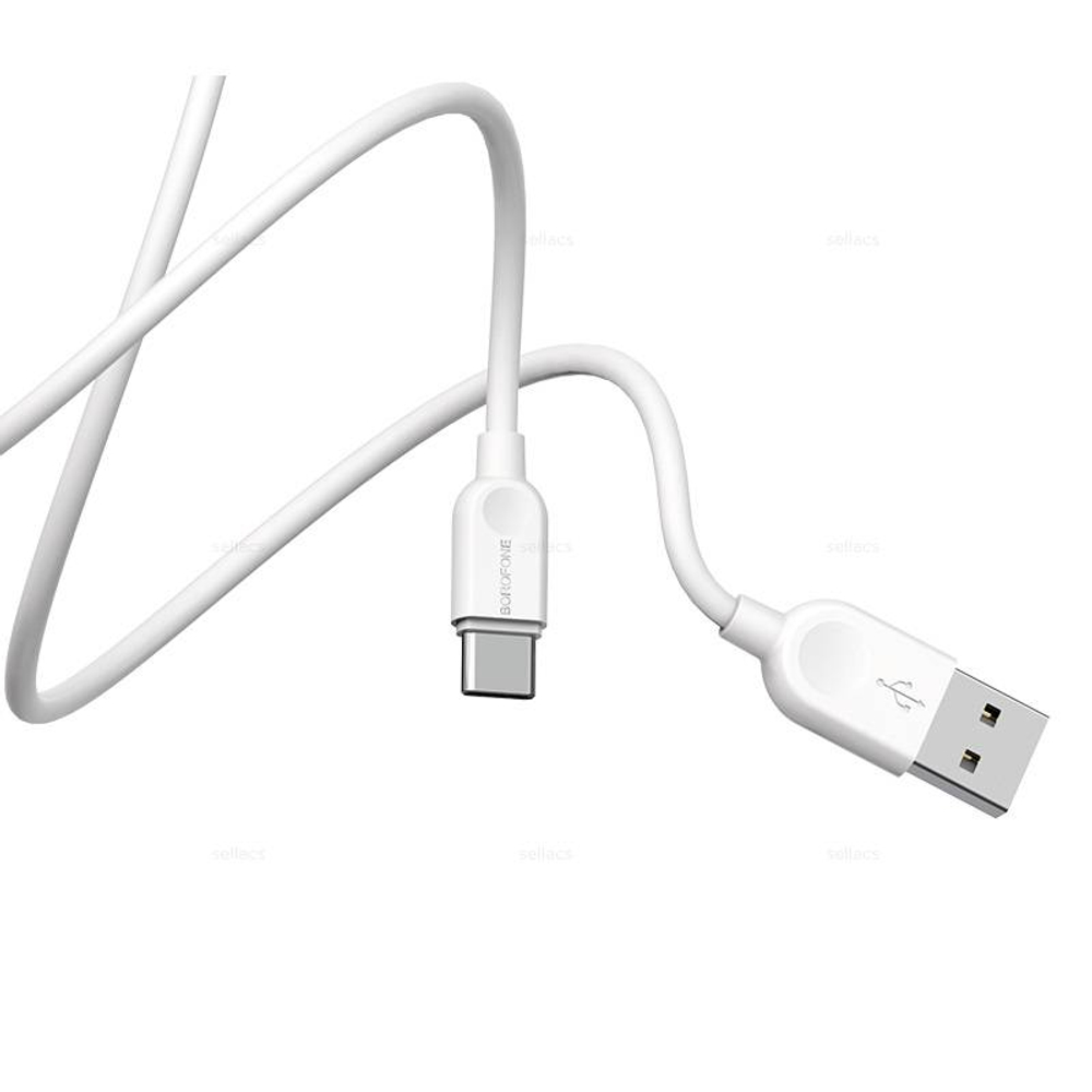 Кабель USB на Type-C Borofone BX14 2m (white)