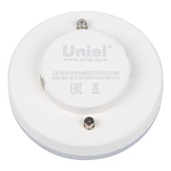 LED-GX53-16W-NW-GX53-FR PLZ01WH Лампа светодиодная. матовая. Белый свет 4000K. Картон. ТМ Uniel