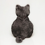 подушка кот из натурального меха