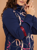 Толстовка К-384/синий-цепи