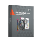 Вентилятор для корпуса PCCooler FG120 ARGB WH 1x(120x120x25mm) 800-1800 RPM 54CFM White