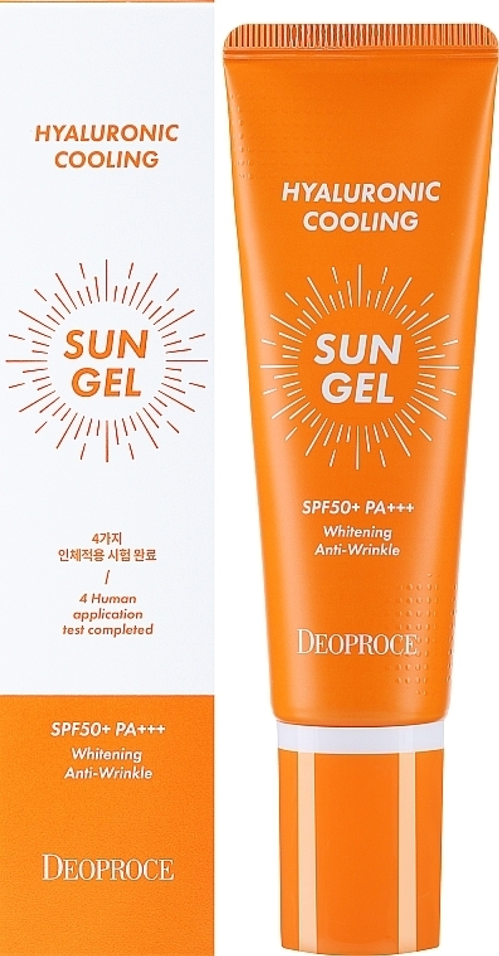 Deoproce Hyaluronic Cooling Sun Gel Spf50++ освежающий солнцезащитный крем с гиалуроновой кислотой SPF 50+ PA+++