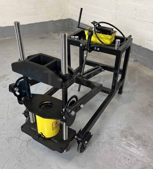 ТИТАН (ТТН-101П) Выпрессовщик шкворней гидравлический, на тележке, с пневмоприводом, 100 т