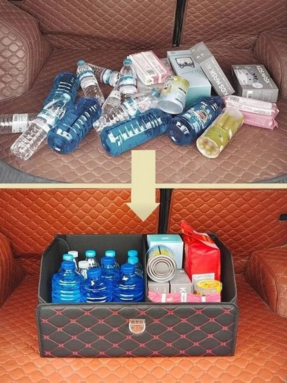 Органайзер бокс в багажник автомобиля автосумка для хранения аксессуаров сумка для инструментов 40х30х30см, черный