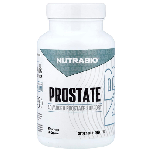 NutraBio, для простаты, 90 капсул