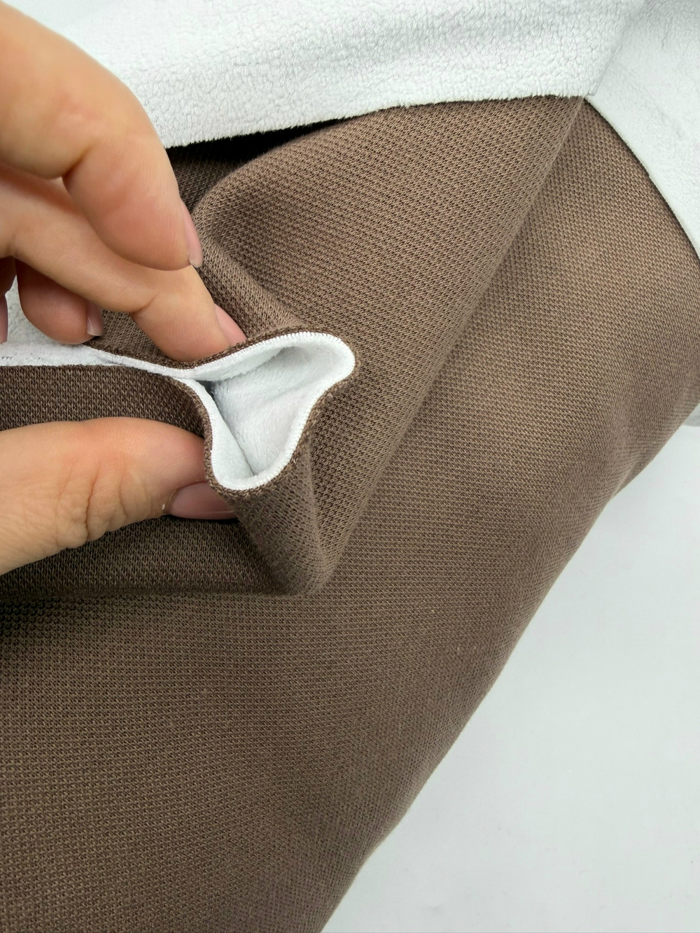 Пике на меху Шоколад