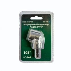Адаптер-переходник угловой для шуруповерта 1/4''(F),в блистере RockForce RF-04632