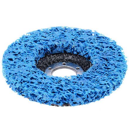 Коралловый диск по металлу 125мм, синий (грубый)