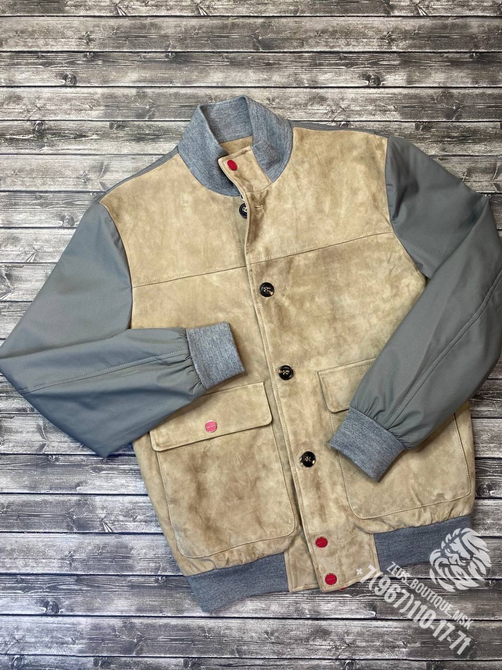 Комбинированная куртка Kiton