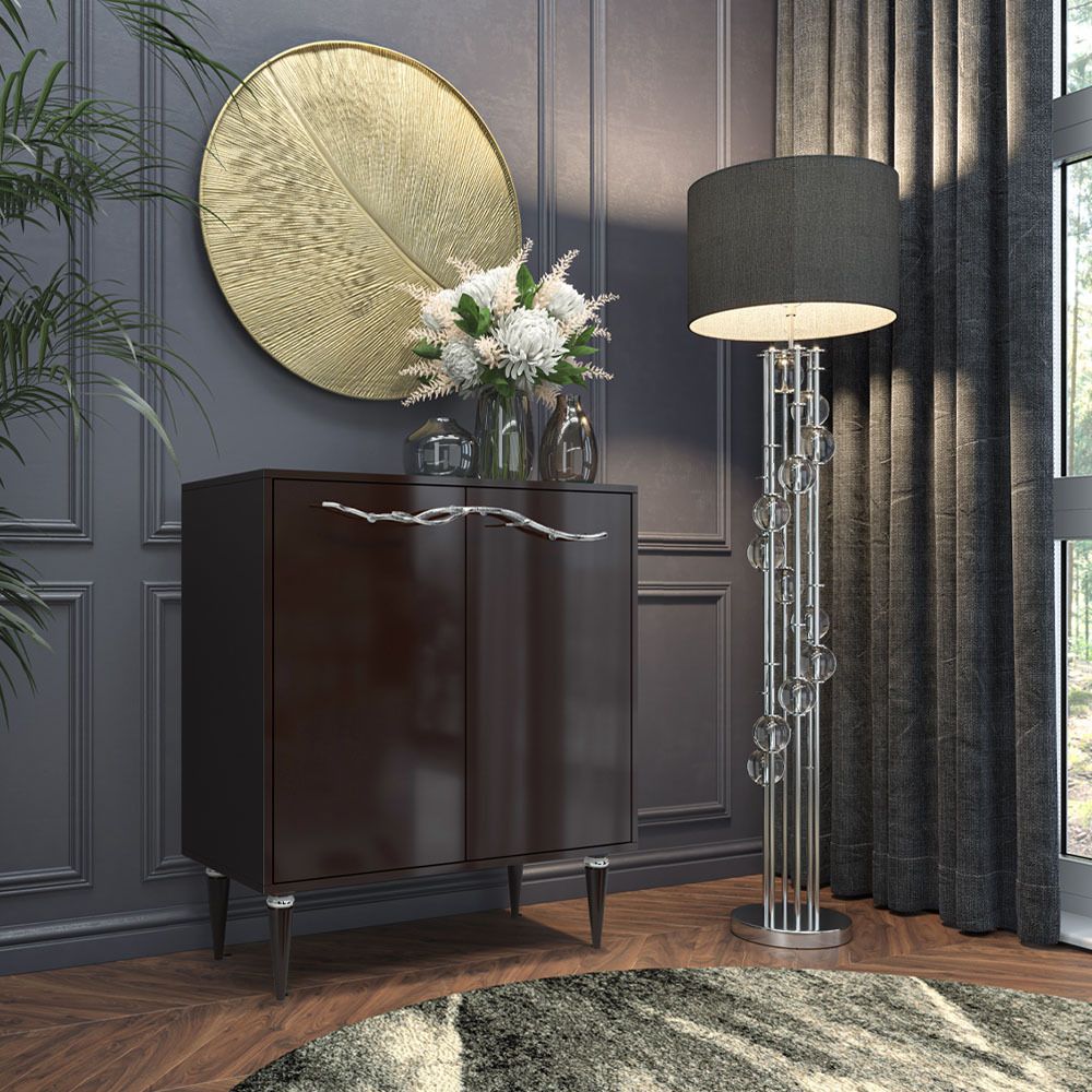 Комод Арт Колор Классик Сильвер с 2 полками Терпкий коричневый