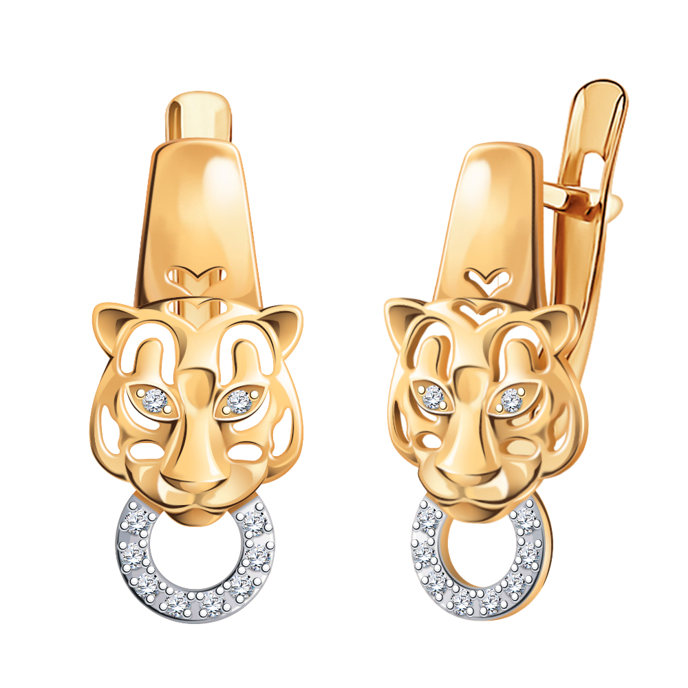 Серьги из золота 585 пробы
