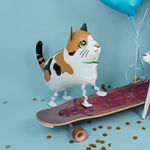 Фольгированные шары-фигуры ходячая «Котик» в ассортименте, 61 см