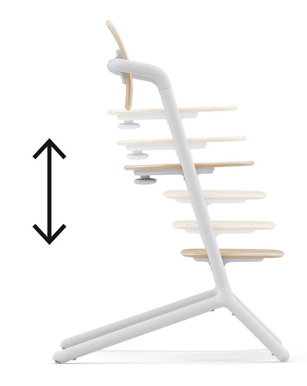 Стульчик для кормления Cybex Lemo 4 в 1 с мягкими чехлами Comfort Inlay Sand White/Stunning Black