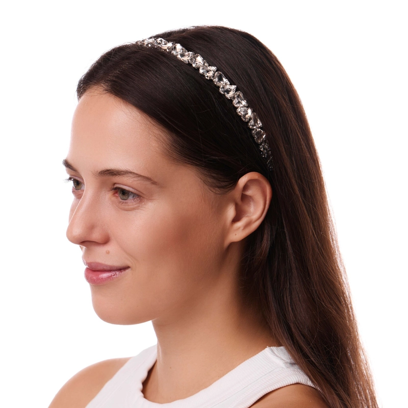 Ободок Кристальные Сердечки