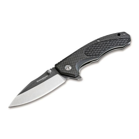 Складной нож Boker 01SC057 Omen c клинком из стали 440A, рукоять карбон / G10 laminate