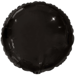 Шар фольгированный Круг 46 см (Черный)