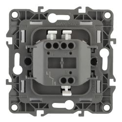 12-1001-05 ЭРА Выключатель, 10АХ-250В, IP20, без м.лапок, Эра12, антрацит | Эра 12 Антрацит