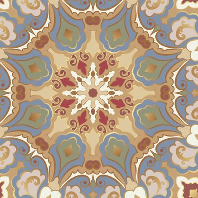 Богатый абстрактый восточный узор, мандала