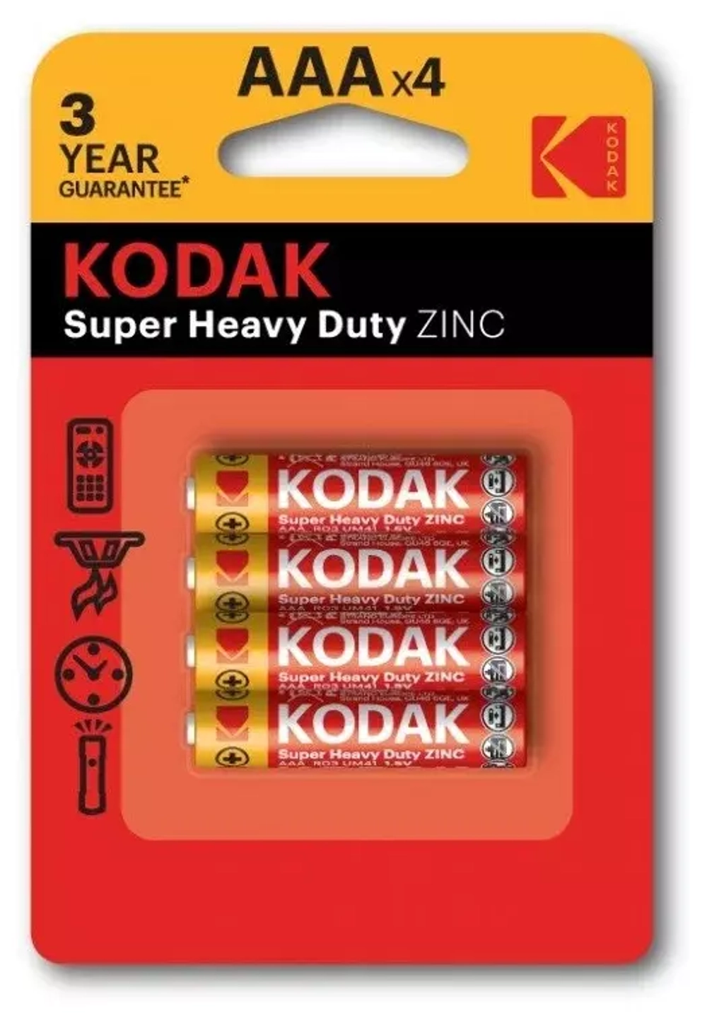 Батарейка Kodak R03-4BL EXTRA HEAVY DUTY (K3AHZ-4)