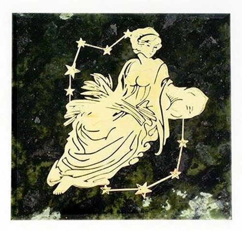 Магнит знак зодиака "Дева" змеевик