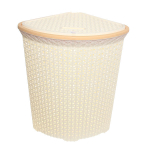Корзина д/белья «Плетенка» 55 л. угловая с крышкой (Ар-пласт) (Р)