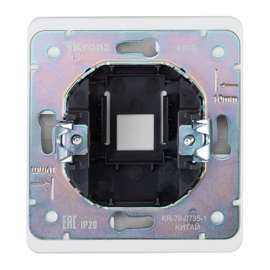 Заглушка ROUND декоративная с суппортом перламутр KRANZ