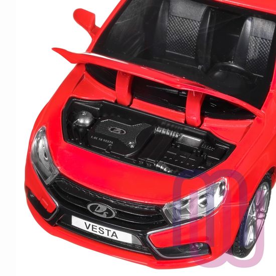 МОДЕЛЬ МАШИНЫ 1/24 LADA VESTA СЕДАН КРАСНЫЙ