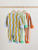 Комбинезон / Cлип для малышей Next E19-563, 3 шт., Светло-фиолетовый, Оранжевый, Бежевый