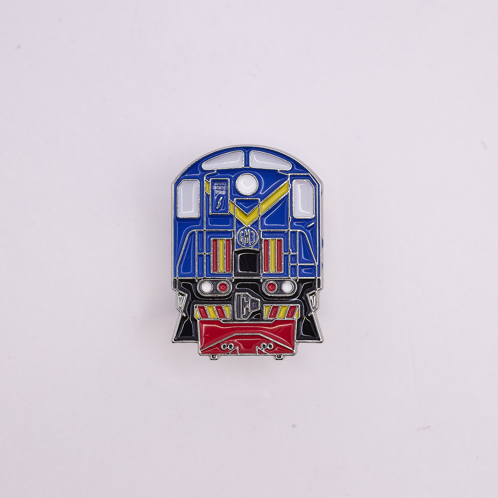 Значок тепловоз ТЭМ2 синий