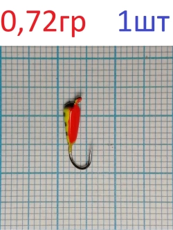 Мормышка вольфрамовая "Банан" с ушком