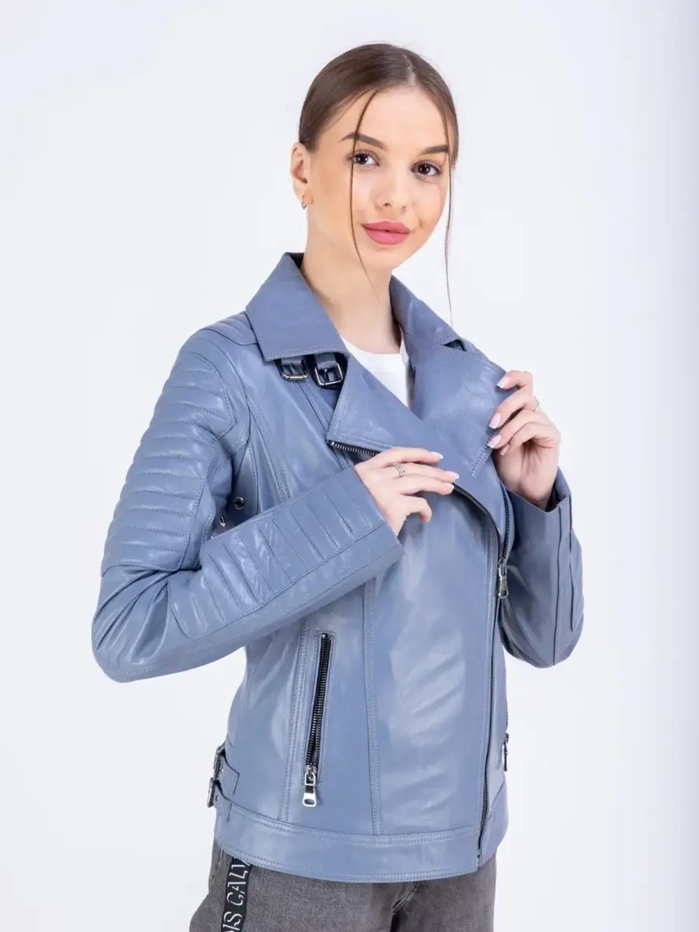 Косуха кожаная куртка женская Турция