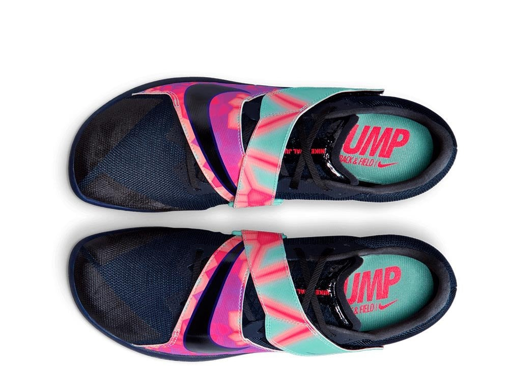 Шиповки беговые Nike Zoom Rival Jump Glam U Черно-Розовые