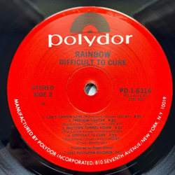 Винтажная виниловая пластинка LP Rainbow Difficult To Cure (США 1981)