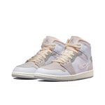 Кроссовки Air Jordan 1 Mid White and Phantom