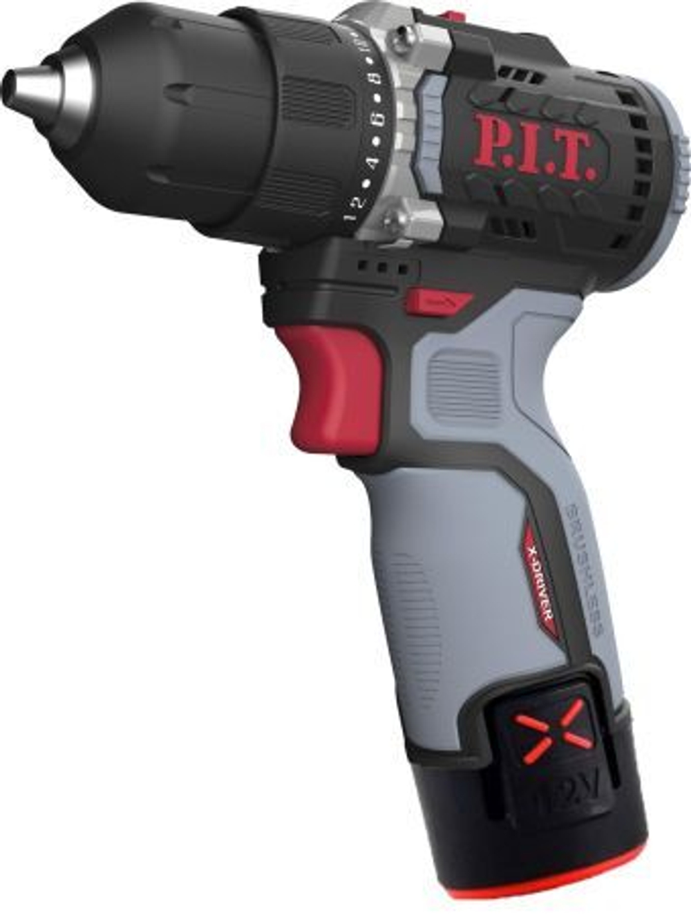Дрель бесщеточная аккумуляторная PBM12K-10B/1 X-DRIVER  PBM12K-10B/1