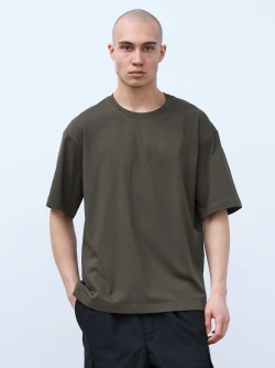 Футболка оверсайз (хаки) 230 г