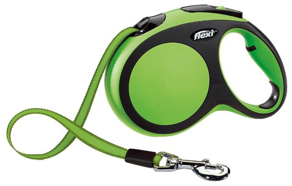 FLEXI поводок-рулетка Comfort L 5m лента, зеленая, 20,8х4,8х13,4см
