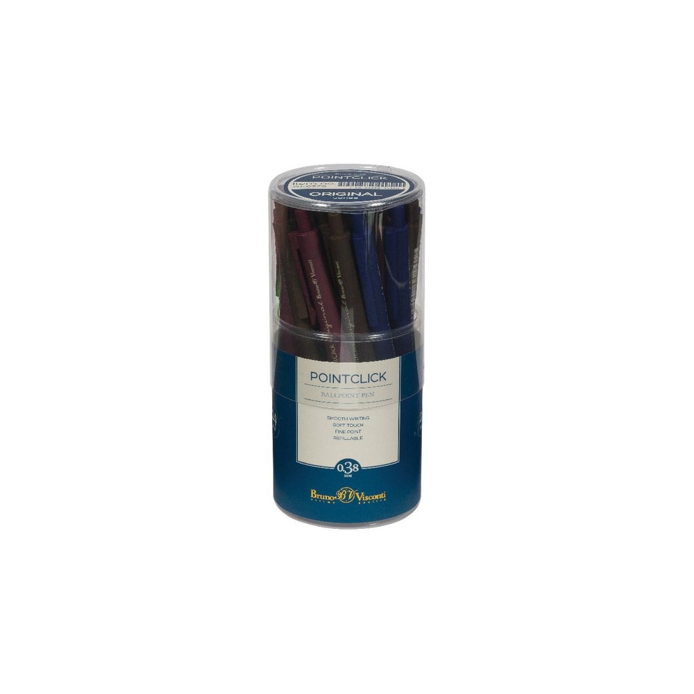 Ручка Bruno Visconti PointClick ORIGINAL автом., 0,38 мм, синяя 20-0379