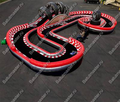 Надувная трасса для машинок "Автотрек", 15,3*6*2,5 м