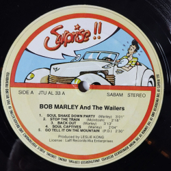 Винтажная виниловая пластинка LP Bob Marley And The Wailers (Бельгия 1980) Soul Captives