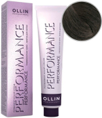 OLLIN PERFORMANCE 4/1 шатен пепельный 60мл Перманентная крем-краска для волос