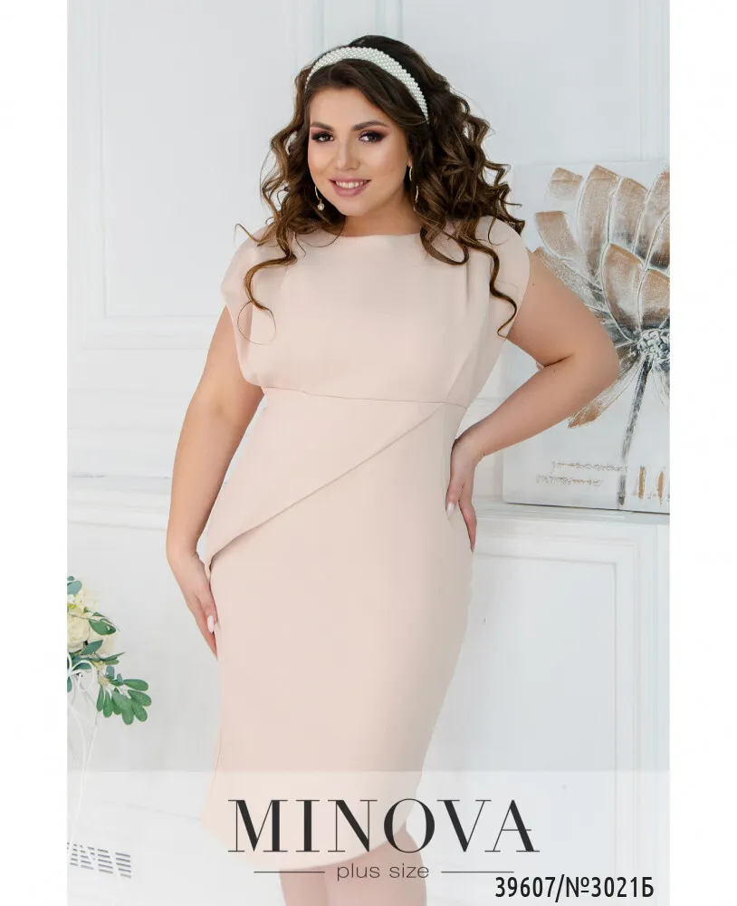 Платье 3021Б-пудровый Minova