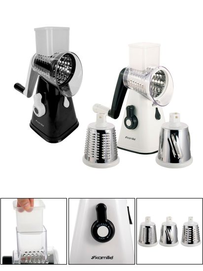 Тёрка универсальная механическая 3 в 1 Kamille KM 10107 на вакуумной присоске