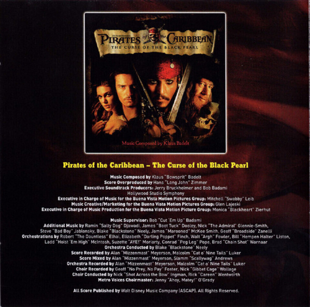 Soundtrack / Klaus Badelt, Hans Zimmer: Pirates Of The Caribbean: The Curse Of The Black Pearl - 'Dead Man's Chest'(2CD)