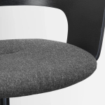 Конференц-стул на колесиках - IKEA FJÄLLBERGET/FJALLBERGET/ФЬЕЛЬБЕРГЕТ ИКЕА, 71х86х71 см, черный