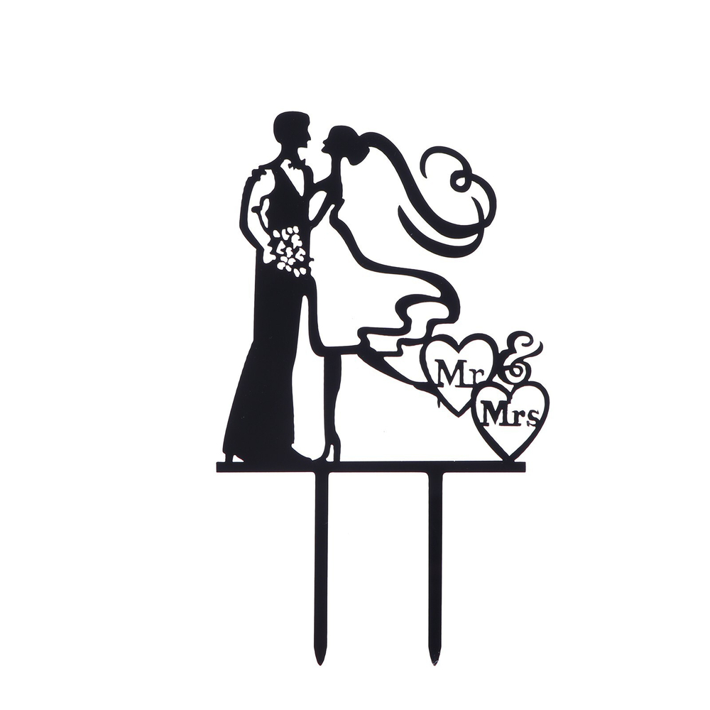 Топпер «Пара», черный (пластик)