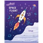 Тетрадь 12 л. ЮНЛАНДИЯ, клетка, обложка картон, "КОСМОС", 106469