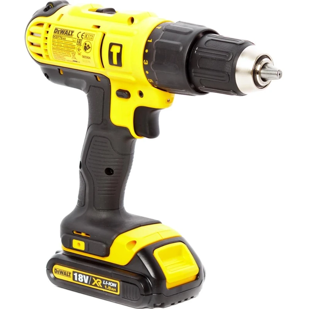 DeWalt DCD776S2-B5 аккумуляторный шуруповерт (2 x 1.5 Ач, ЗУ)