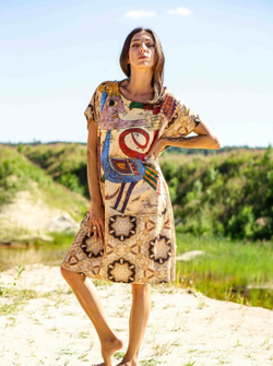 Платье по мотивам живописи художника сюрреалиста Виктора Браунера "Без названия" 1946г.